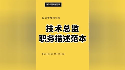 技術總監(jiān)職務描述范本（適用于生產制造與品牌電商企業(yè)）